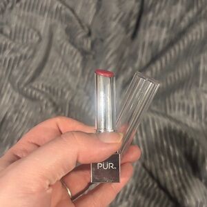 PUR Vibrant Pink Lipstick with Clear Cap
